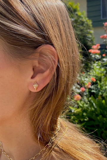 TAROT EARRINGS- ROSE QUARTZ